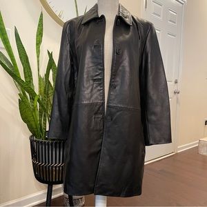 WORTHINGTON. Black Leather Jacket